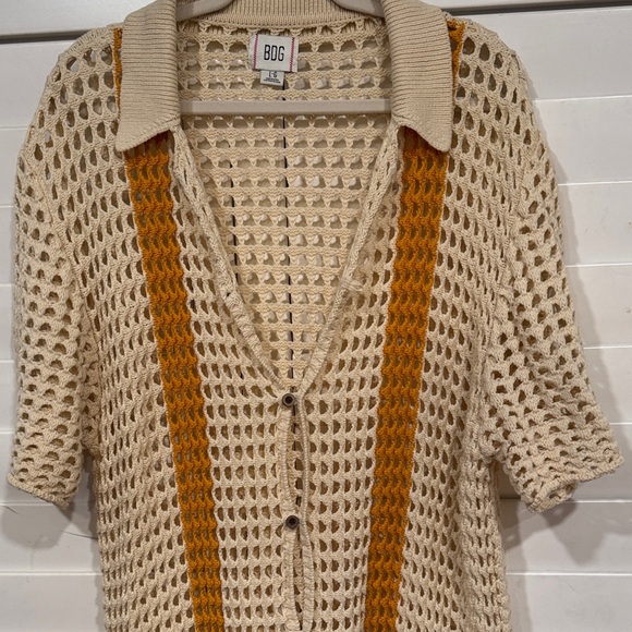 BDG Cream and Tan Knit Sweater - Picture 6 of 9